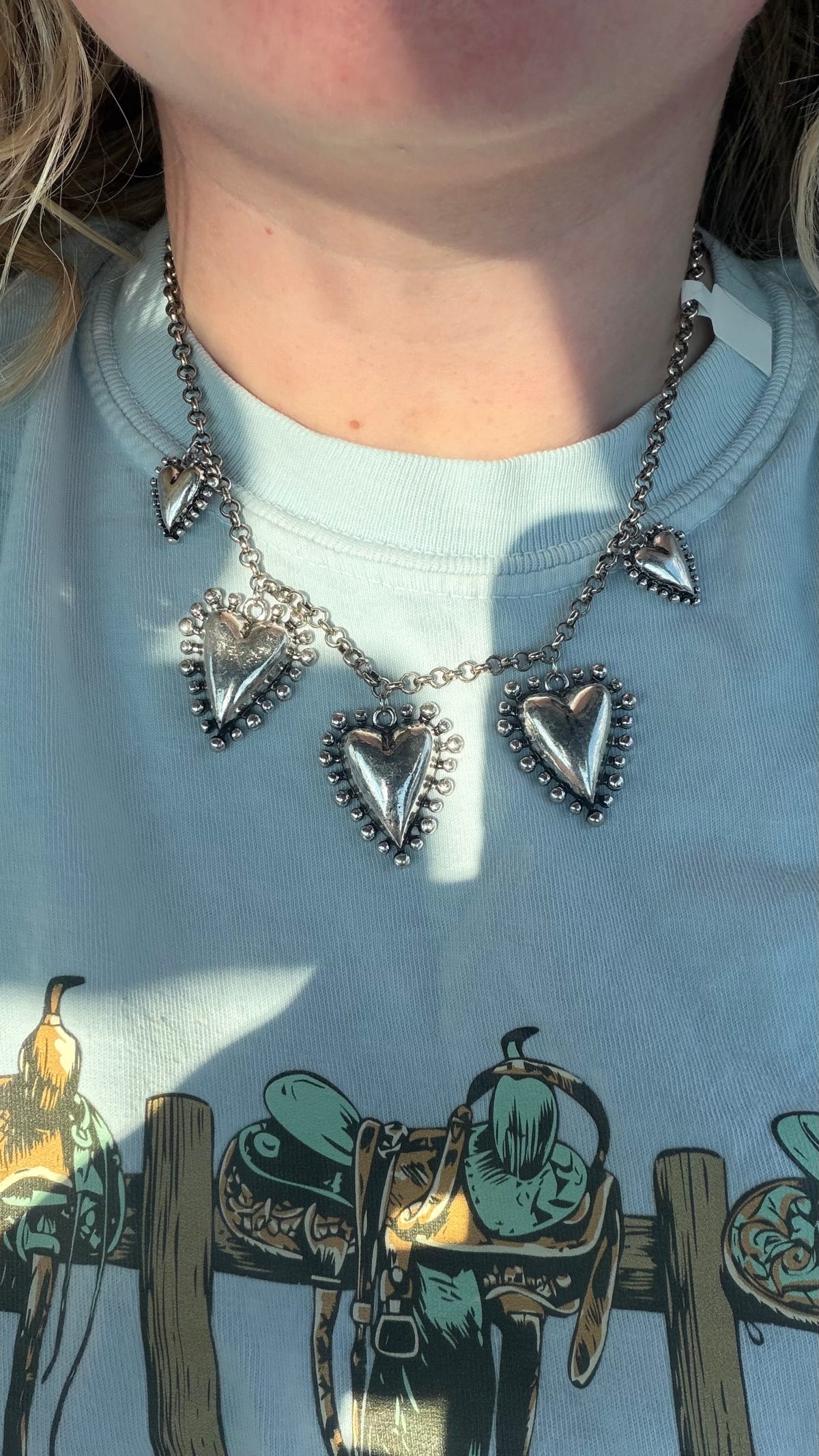 Charm necklace #1 -16in + 2in ext