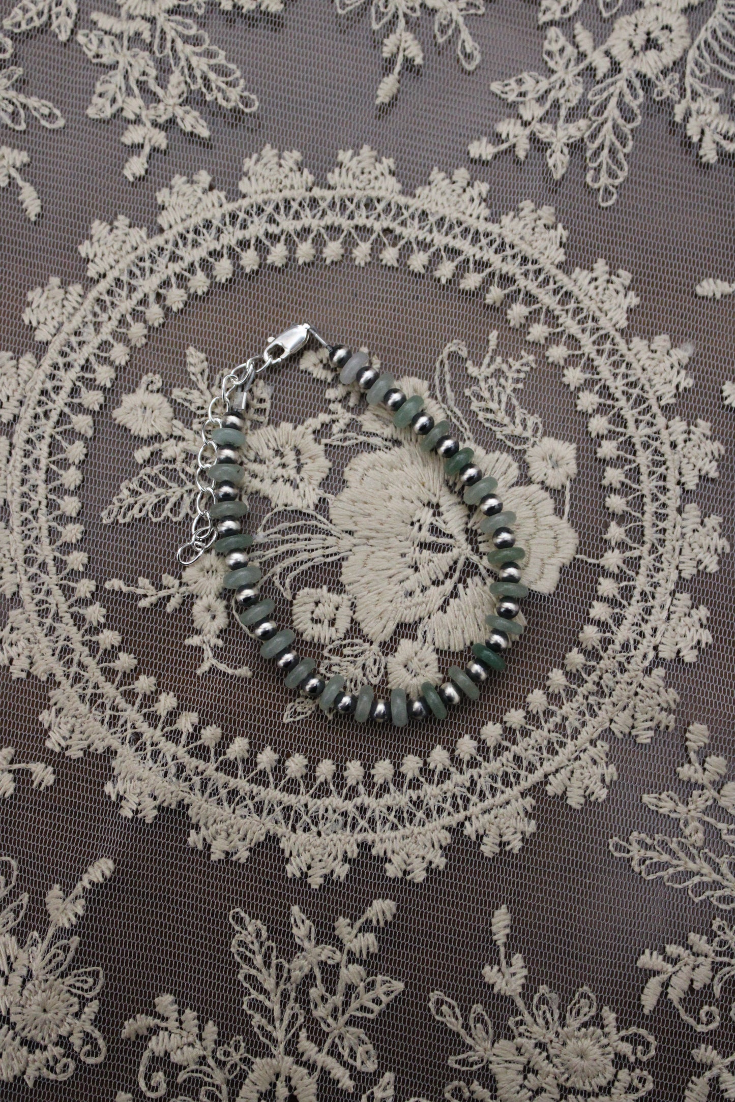 Green bracelet -6in w/ 2in