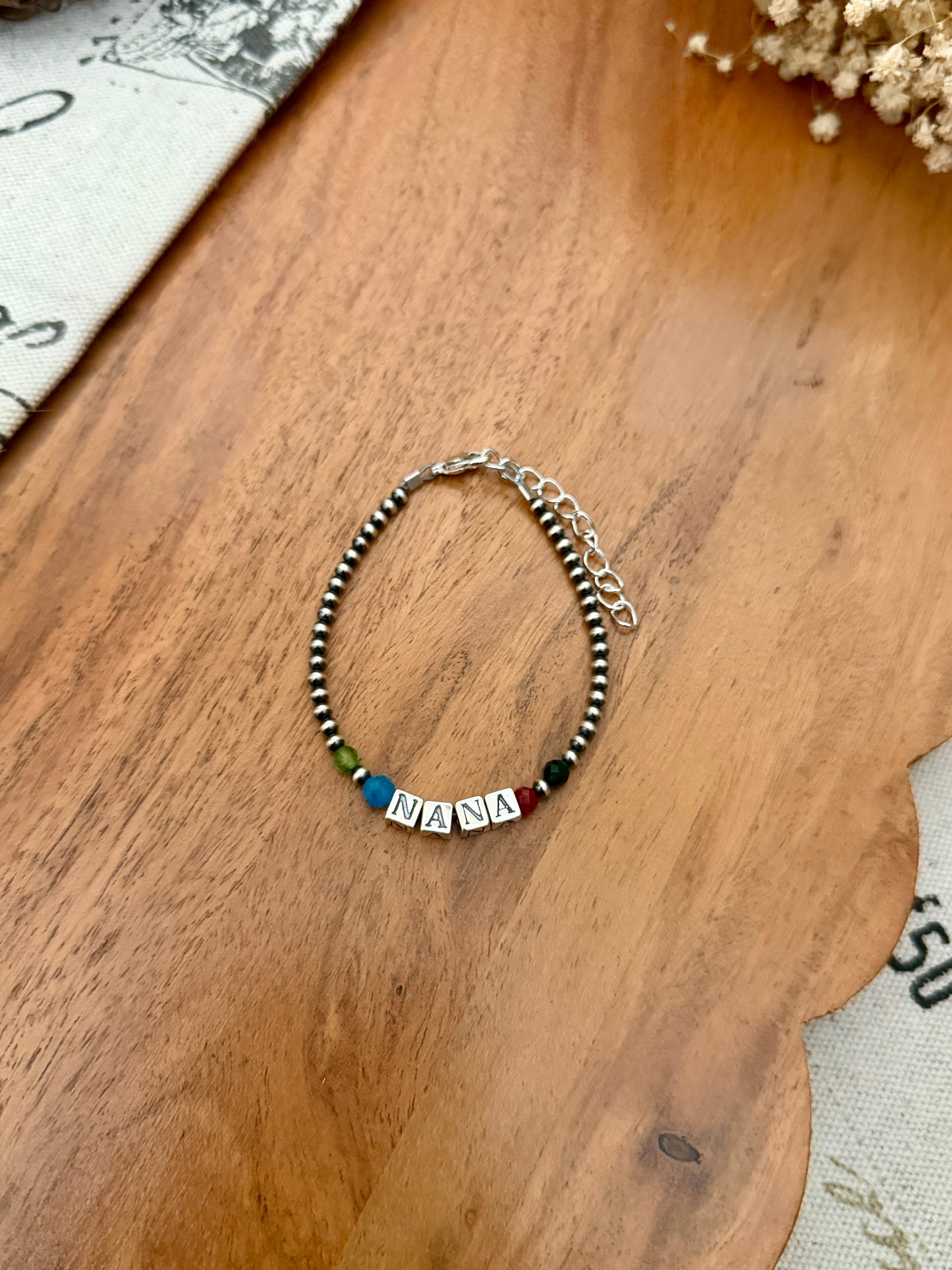 Custom birthstone bracelet DEPOSIT