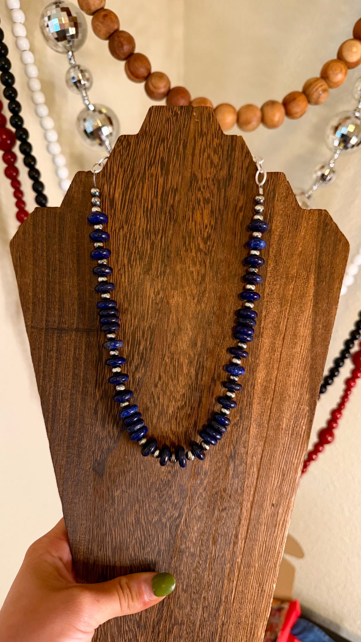 Blue lapis statement -20in