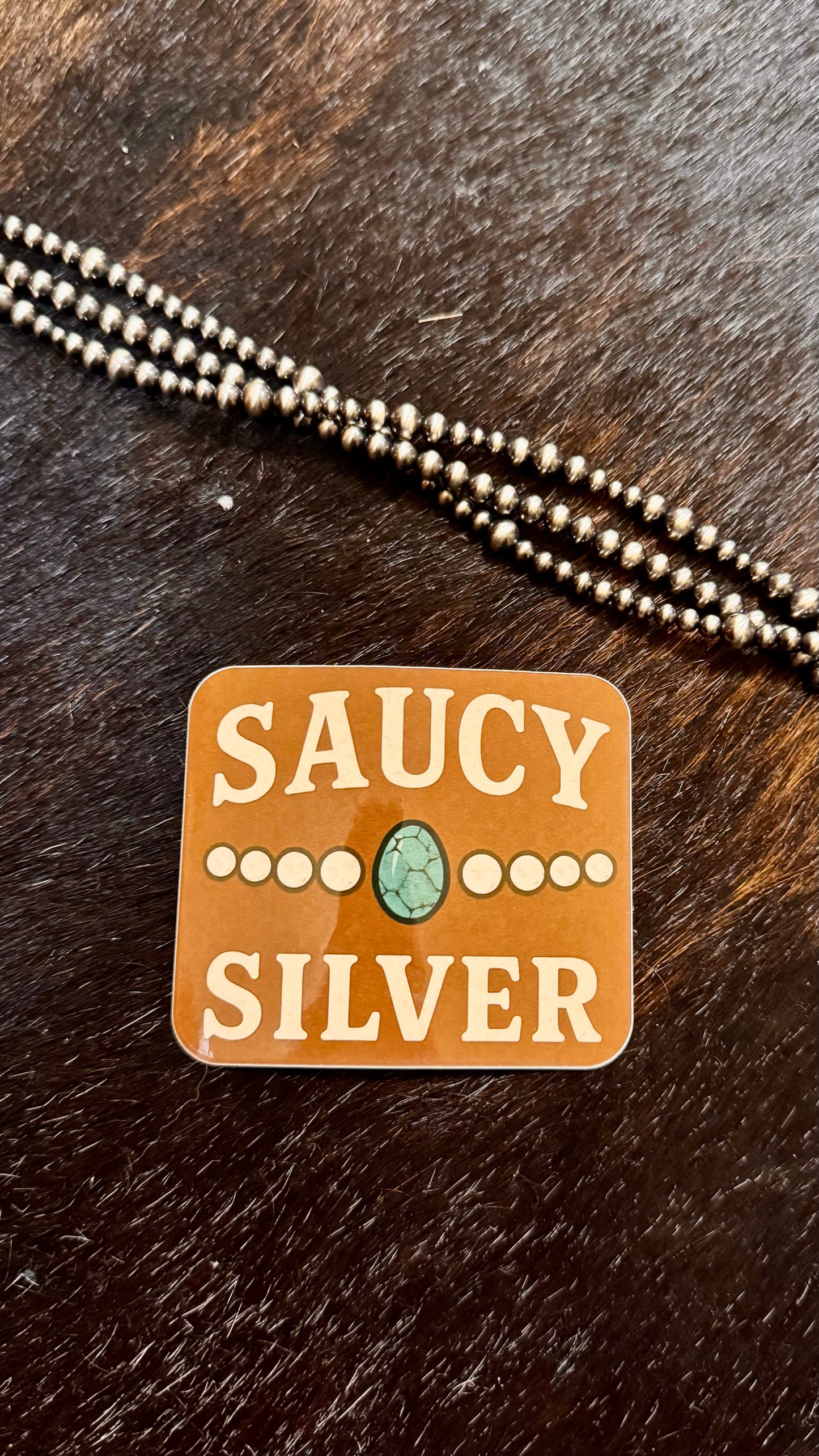 Saucy Silver sticker