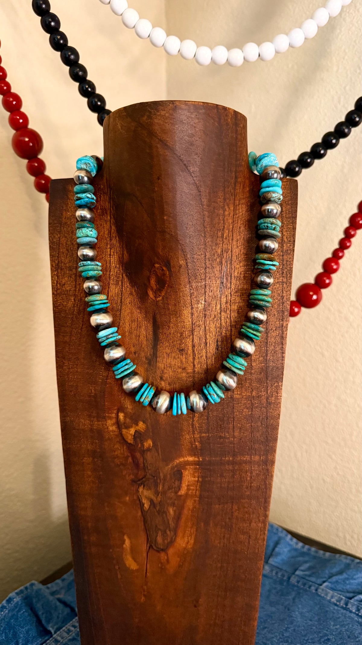 Chunky turquoise-19in +2in ext