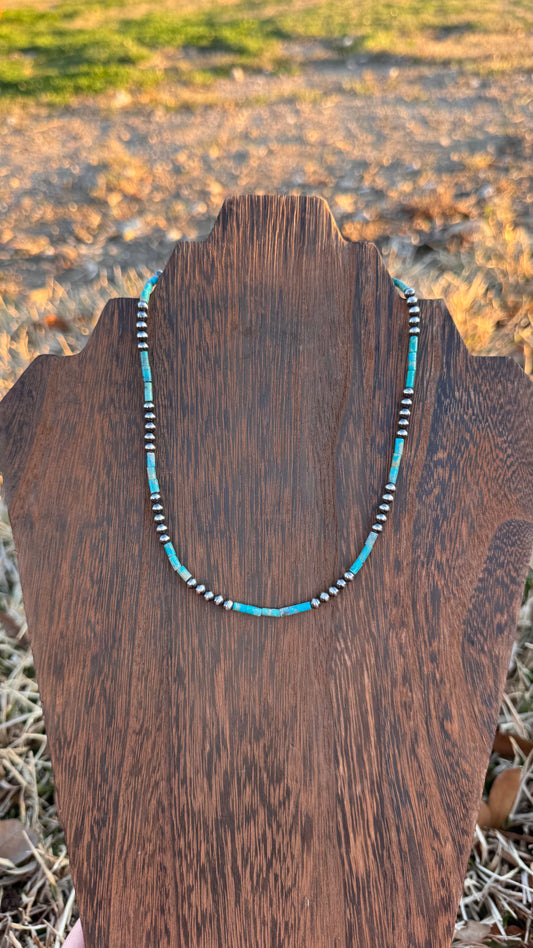 Dainty turquoise -16in
