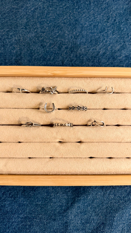 Size 6 sterling silver rings