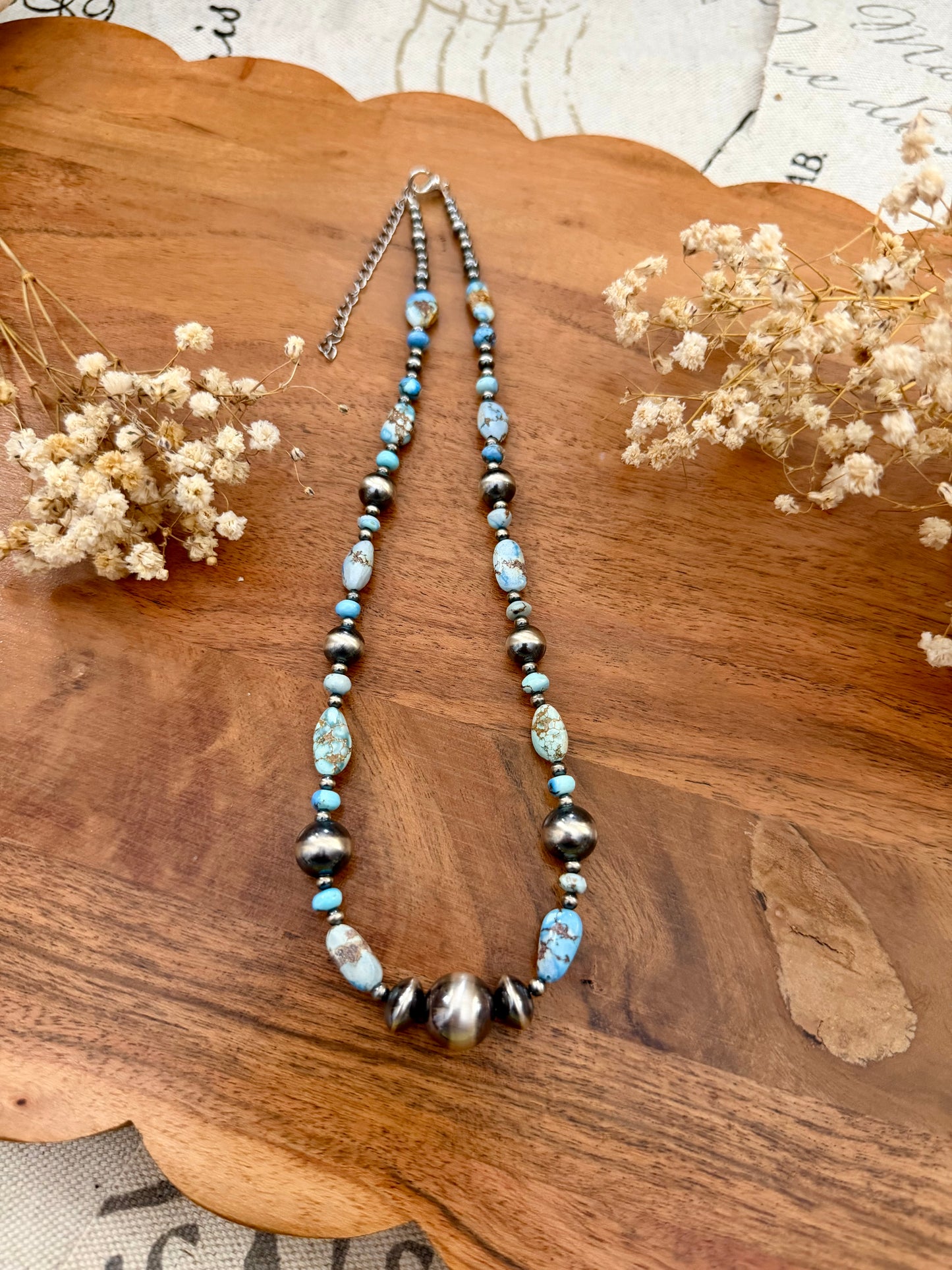 Golden hills necklace -16in +2in ext
