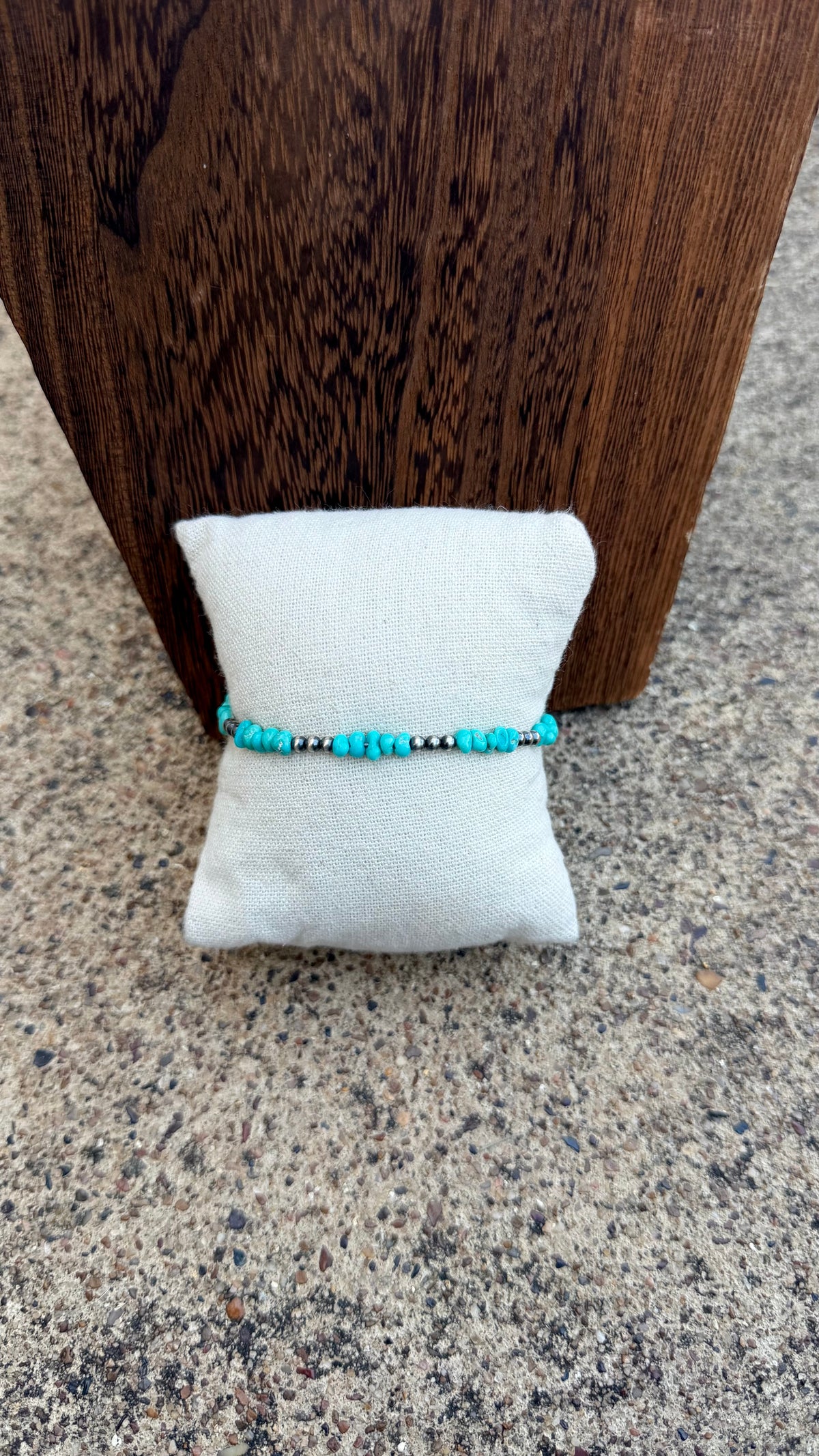 Lone mountain turquoise bracelet -6.5in + 2in ext