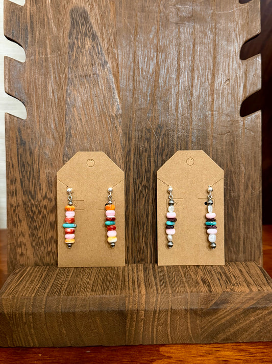 Multi stone earrings