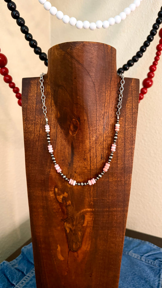 Graduated pink conch bar- 18in