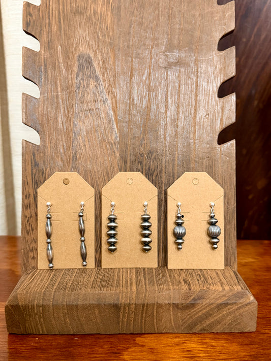 Silver earrings
