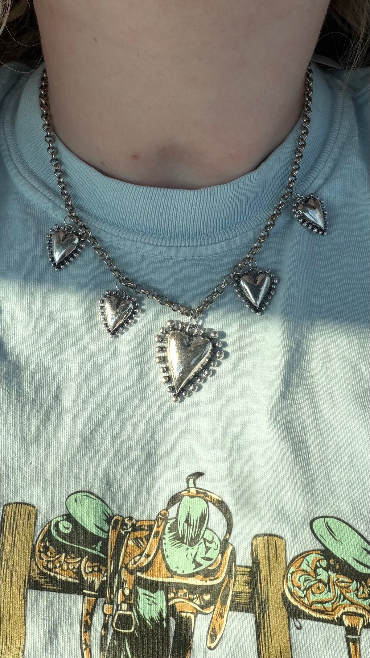 Charm necklace # 2 -16in + 2in ext