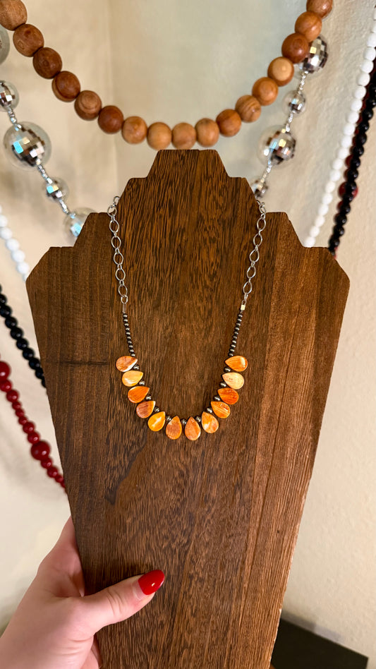 Orange spiny bar- 16.5in