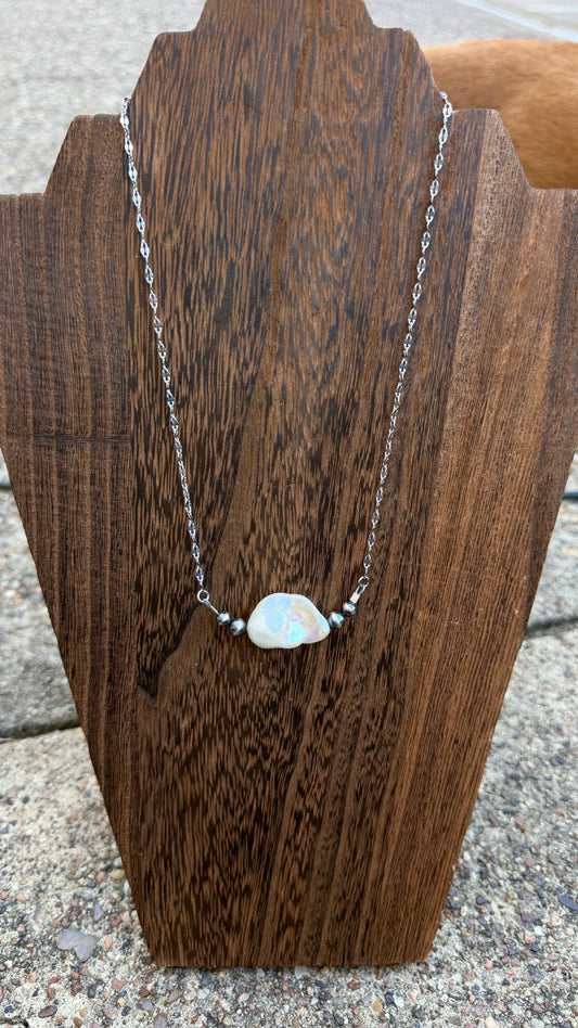 Freshwater pearl bar #2 -16in + 2in ext