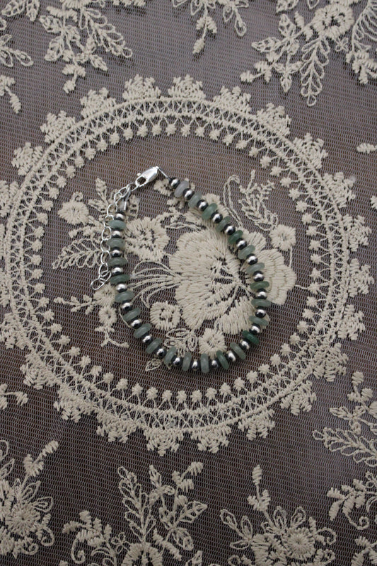 Green bracelet -6in w/ 2in