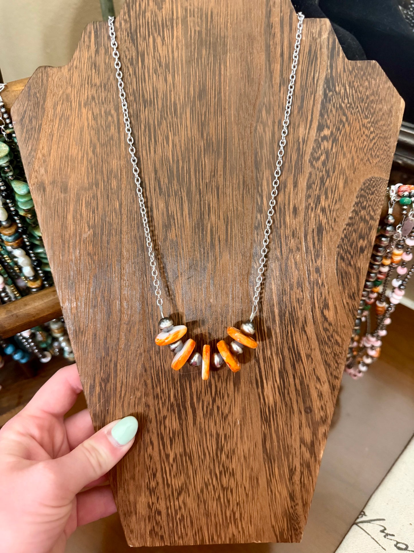 Orange spiny bar-16in