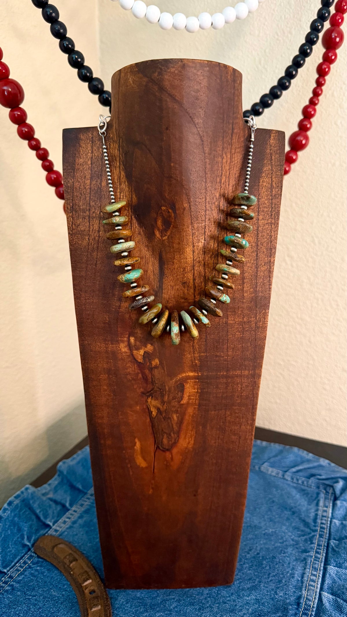 Extra large turquoise bar -18in