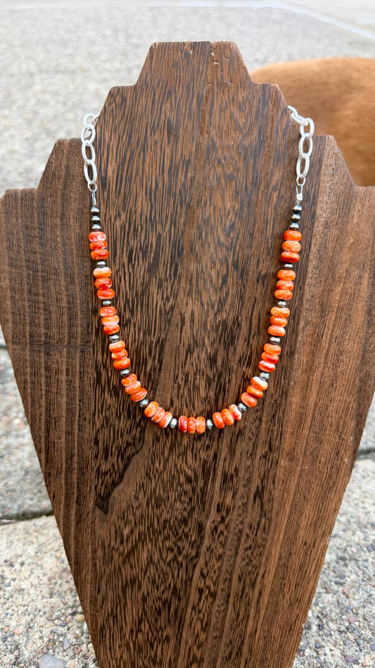 Orange spiny half bar -17in + 2in ext