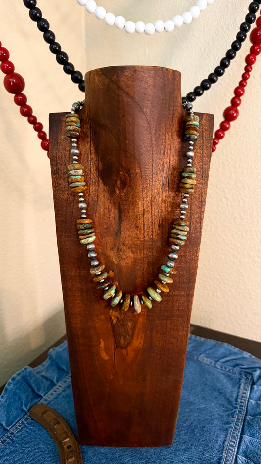 Turquoise statement- 22in + 2in