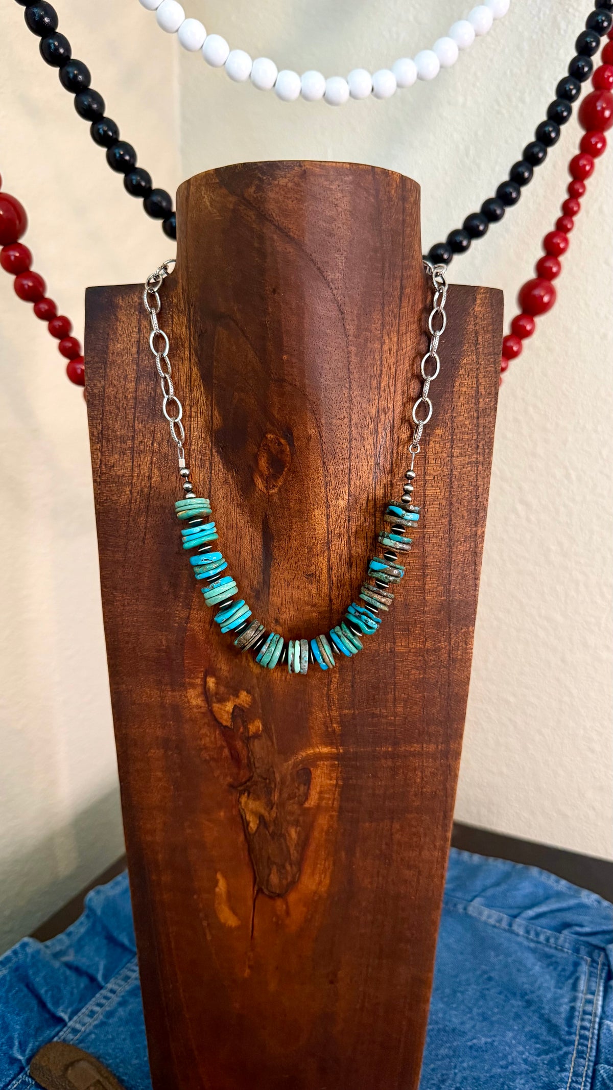 Turquoise half bar- 18in