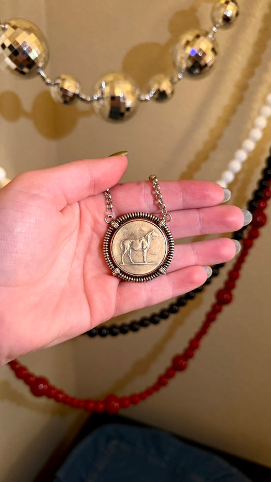 Horse necklace- 16in