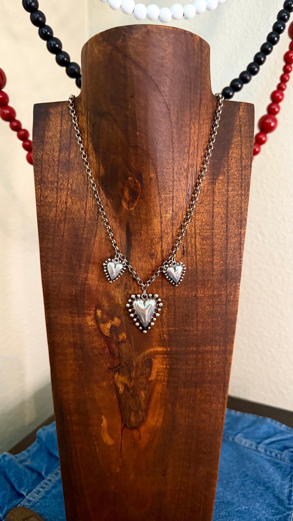 Charm necklace #4 -16in plus 2in ext