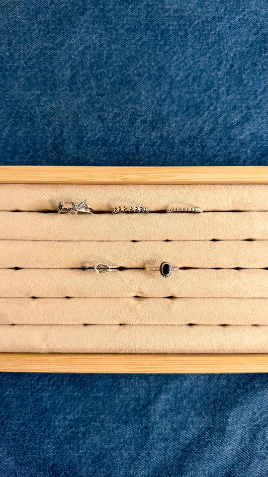 Size 7 sterling silver rings