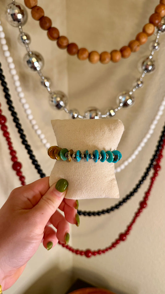 Turquoise bracelet- 6in + 2in extender