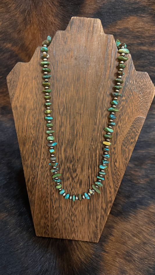 Large turquoise chip -23in