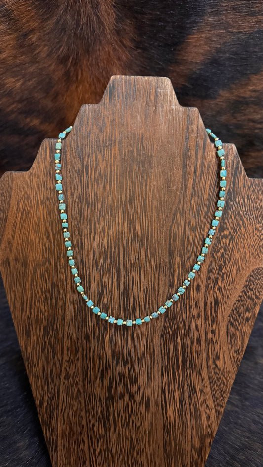 Gold necklace #1 -17in