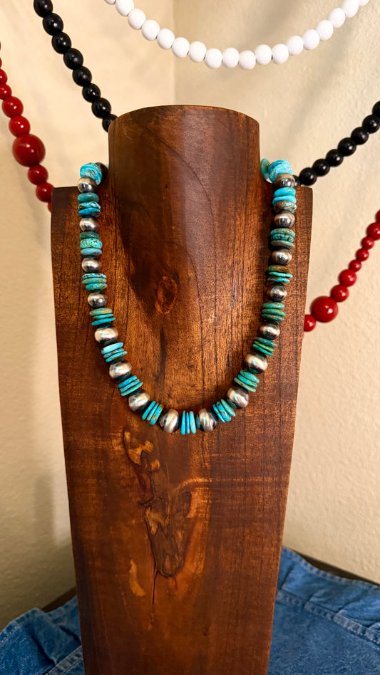 Chunky turquoise-19in +2in ext
