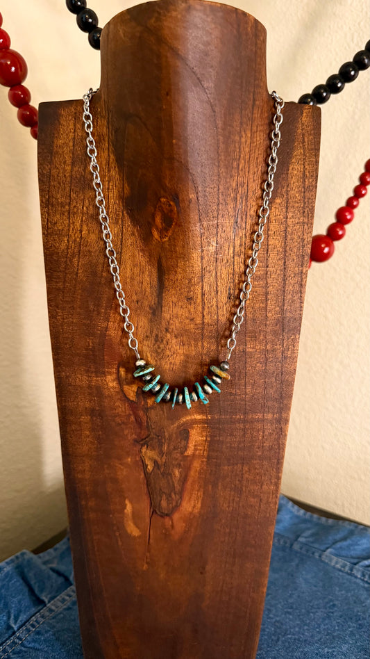 6mmm and turquoise bar -16in