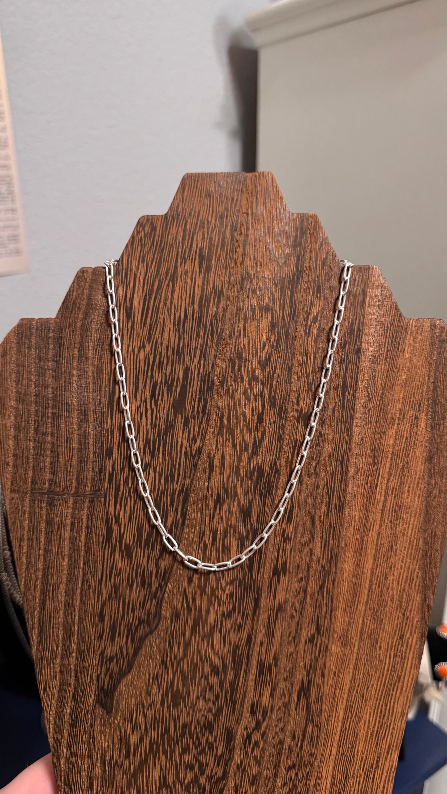 Simple paper clip necklace