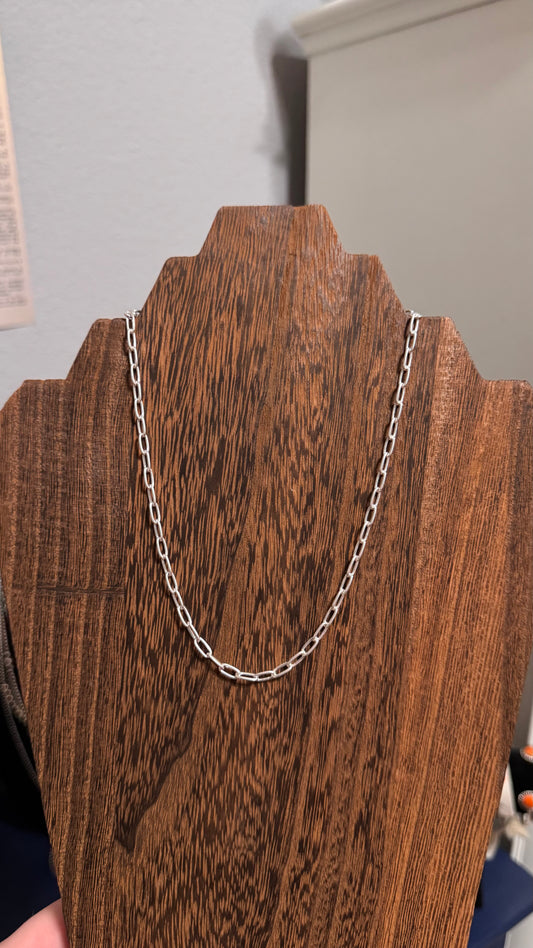 Simple paper clip necklace