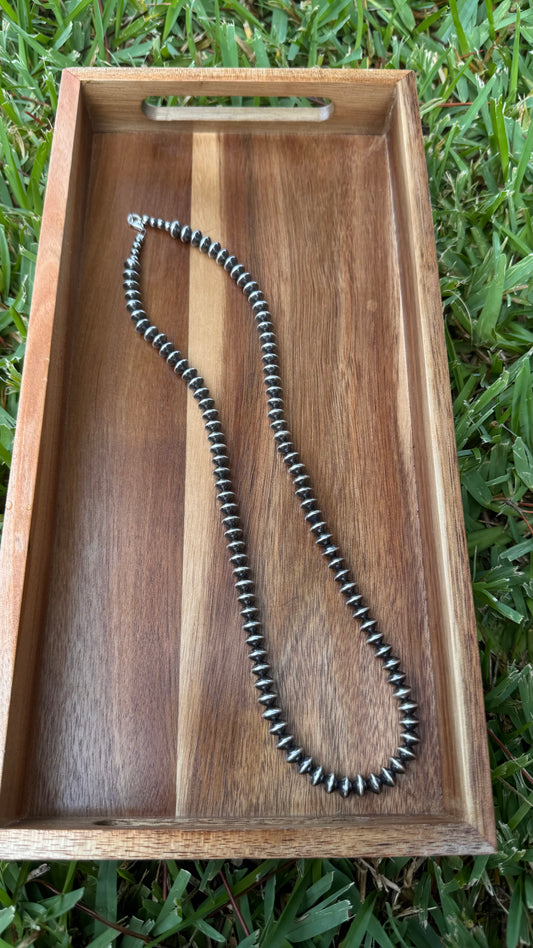 8mm saucer necklace